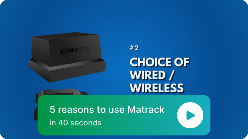matrack wired and wireless trailer gps tracker