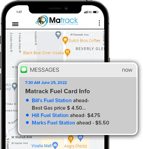 matrack fuel card info